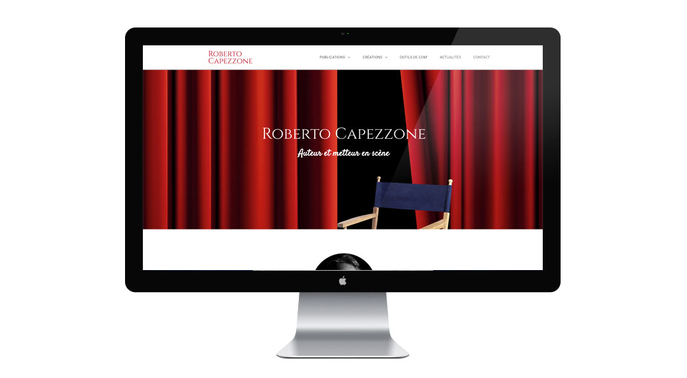 Webdsign site Roberto Capezzone, graphiste lyon